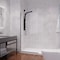 Anzzi Veil Series 74 in. by 34 in. Framed Glass Shower Screen Shower Door in Matte Black SD-AZFL06001MB - alternate 1